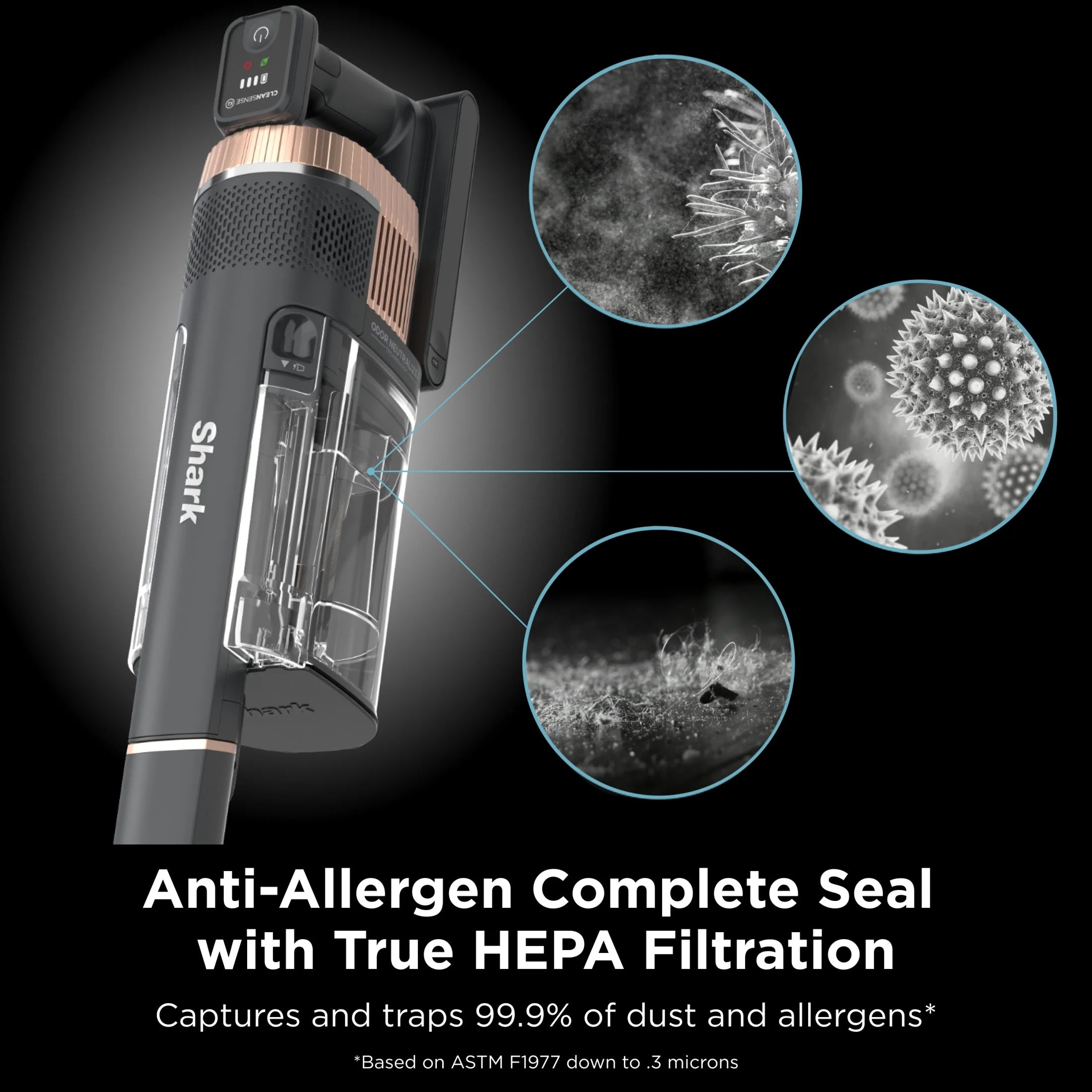 Shark Stratos Cordless Stick Vacuum Cleaner with Clean Sense IQ & DuoClean PowerFins HairPro MultiFLEX, IZ840H