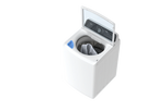 MIDEA 4.5 Cu Ft Smart Top Load Wave-Impeller Washing Machine with Stainless Steel Tub, White