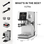 LINKChef Espresso Machine 20 Bar, Professional Espresso Maker with Milk Frother Steam Wand