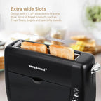 Long Slot Toaster 2 Slice Toaster with 6 Shade Settings, Bagel/Cancel, Extra Wide Slots, Removable Crumb Tray, for Bagels, Waffles, Breads, Puff Pastry, Snacks (2-Slice, Red)