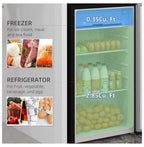 3.2 Cu.Ft Mini Fridge Freezer, Single Door Refrigerator with Adjustable Thermostat, Dorm Fridge, Compact Refrigerator for Bedroom, Apartment, Silver