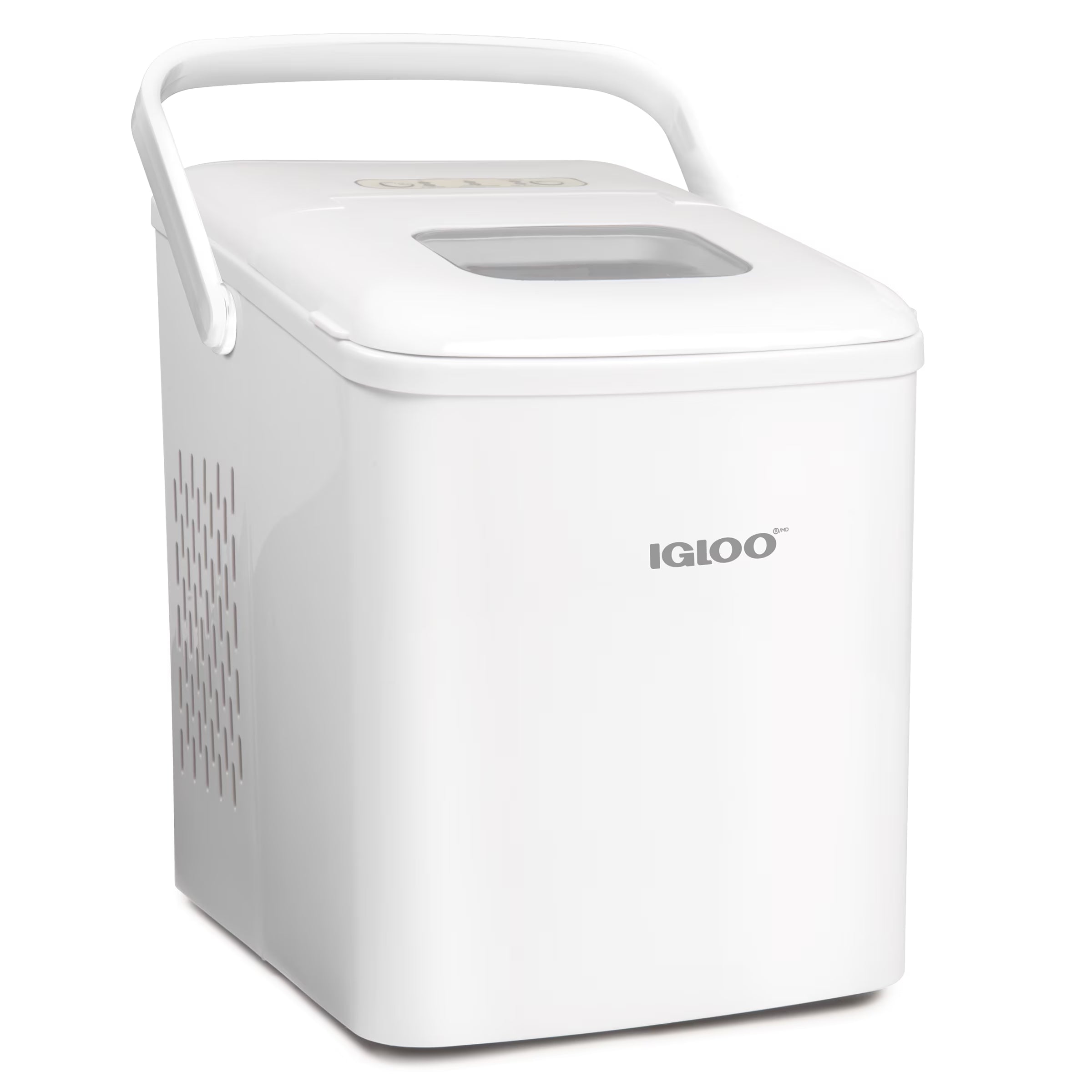 Igloo Handled Automatic Ice Machine Self Cleaning Countertop Ice Maker with Scoop, Aqua