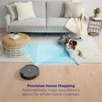 Shark Navigator Robot Vacuum with SmartPath Navigation and Self-Cleaning Brushroll, Powerful Suction, Pet Hair Pickup, Anti-Hair Wrap, for Carpets & Hard Floors, Steel Grey, RV2110