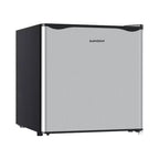 BANGSON Small Refrigerator,1.6 Cu.ft Mini Fridge with Freezer, Single Door, Silver