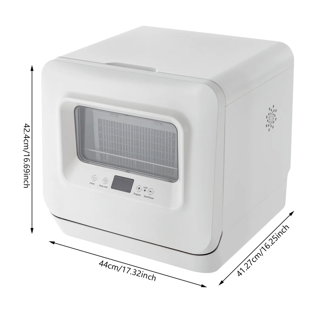 Countertop Dishwasher 3-in-1 Function Portable Dishwasher with 785w Power and 5.8-145psi Water Pressure Dishwasher with He Child Lock Design for Apartments Snack Bars Dorms17.32*16.25*16.69in