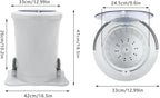 Manual Clothes Dryer Spinner, Portable Non electric Manual Clothes Spinner Laundry Dryer Machines for Camping, Traveling, Hotel, RV, Apartment (Apricot)