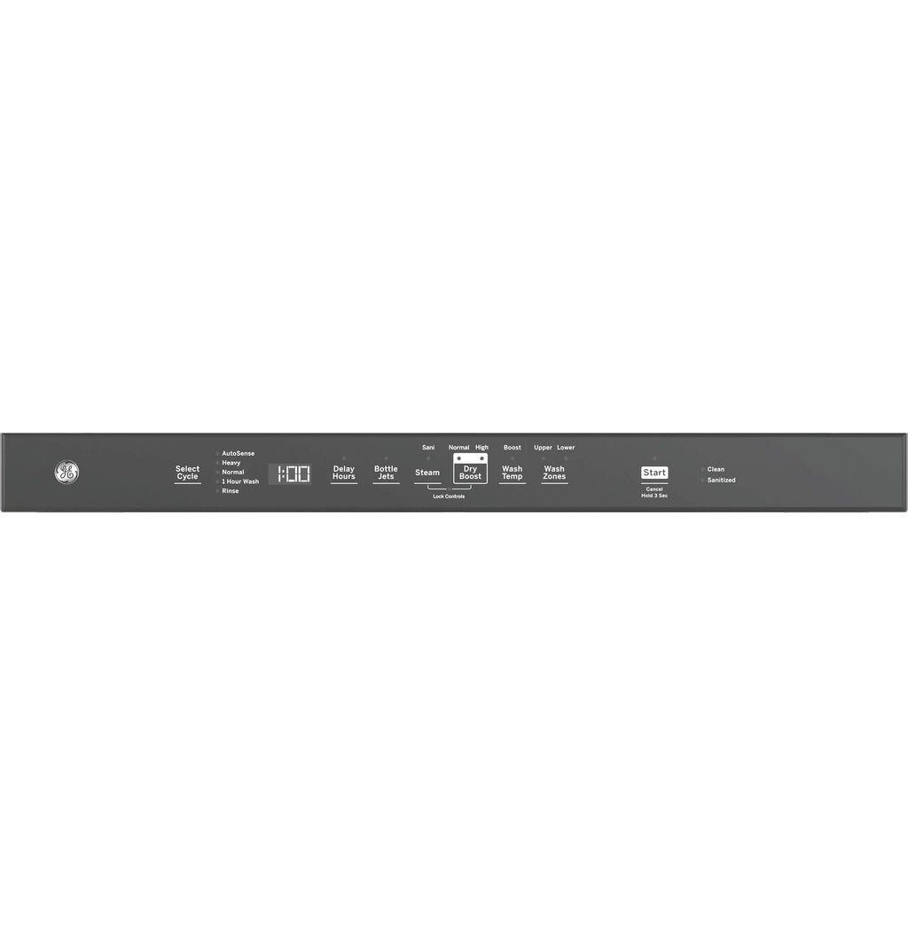 GE Fingerprint Resistant Top Control with Stainless Steel Interior Dishwasher with Sanitize Cycle GDT650SMVES