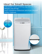 Commercial Care 0.9 Cu. Ft. Portable Washing Machine, Compact Washing Machine with 6 Wash Cycles, White