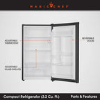 Magic Chef 3.2 cu. ft. Refrigerator in Black