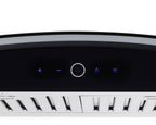 Hauslane|Chef Series WM-639 30-inch Wall Mounted Range Hood | Contemporary Design Professional Suction | Dishwasher Safe Baffle Filters, 3 Speed Settings, Touch Control Panel