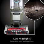 Shark Upright Vacuum, Rotator Pet Lift-Away ADV, Pet Friendly, Bagless, DuoClean PowerFins HairPro Brushroll, HEPA Filter, Hard Floor and Carpet, Swivel Steering, LED Lights, LA700, Sage