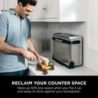 The Ninja? Foodi? Digital Air Fry Oven, Convection Oven, Toaster, Air Fryer, Flip-Away for Storage, 1800 watts, Stainless Steel, SP100