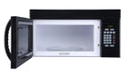 Black+Decker EM044KJNP10A 1.6-Cu. Ft. Over-the-Range Microwave with Top Mount Air Recirculation Vent, White