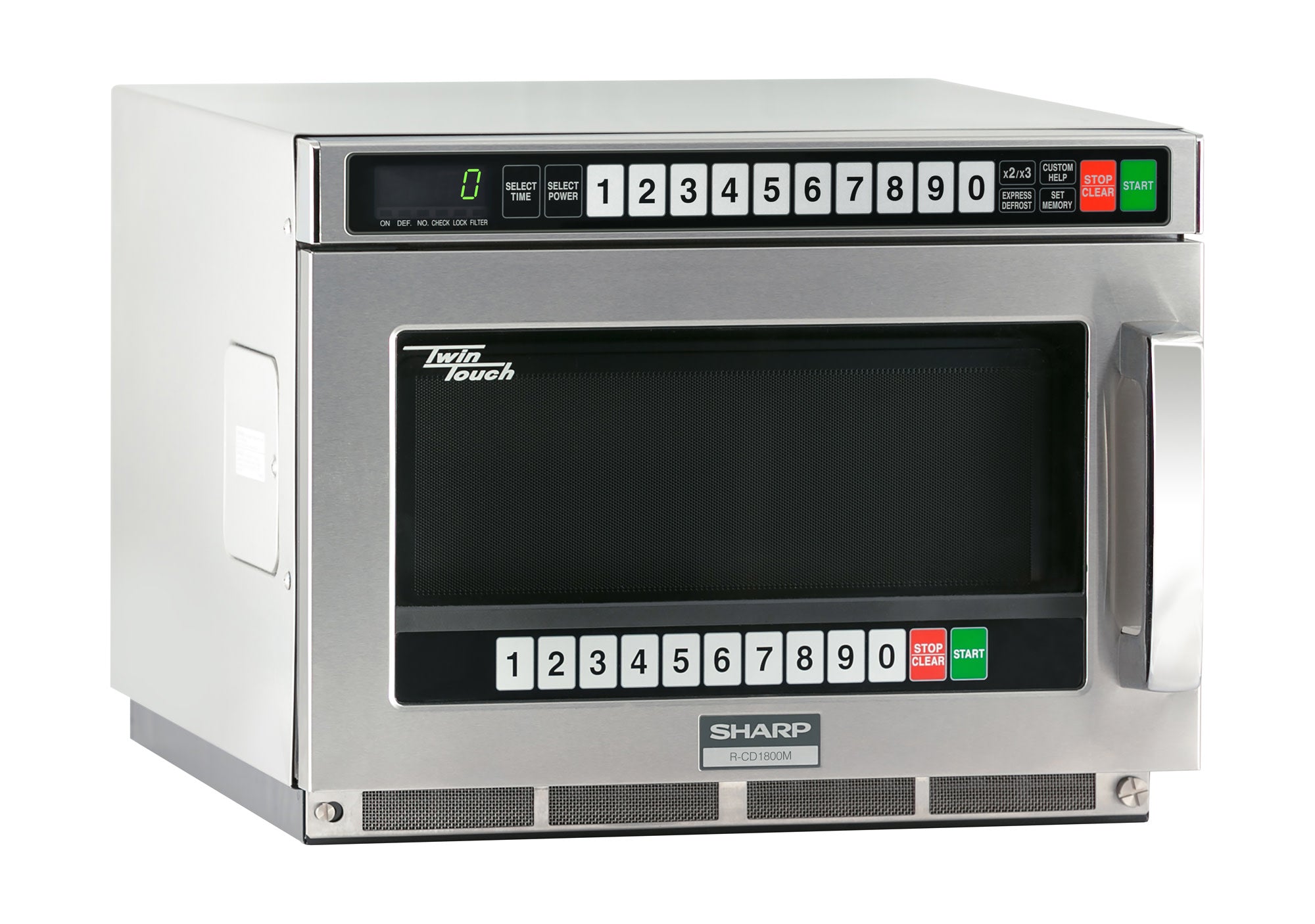 1800w TwinTouch? Commercial Microwave w/ Touch Pad - 208-230v