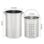 Zimtown 50qt Propane Fryer Kit Turkey Fryer Fish Fryer Outdoor Fryer Stainless Steel Propane Boil Pot Portable Deep Frying/Boiling