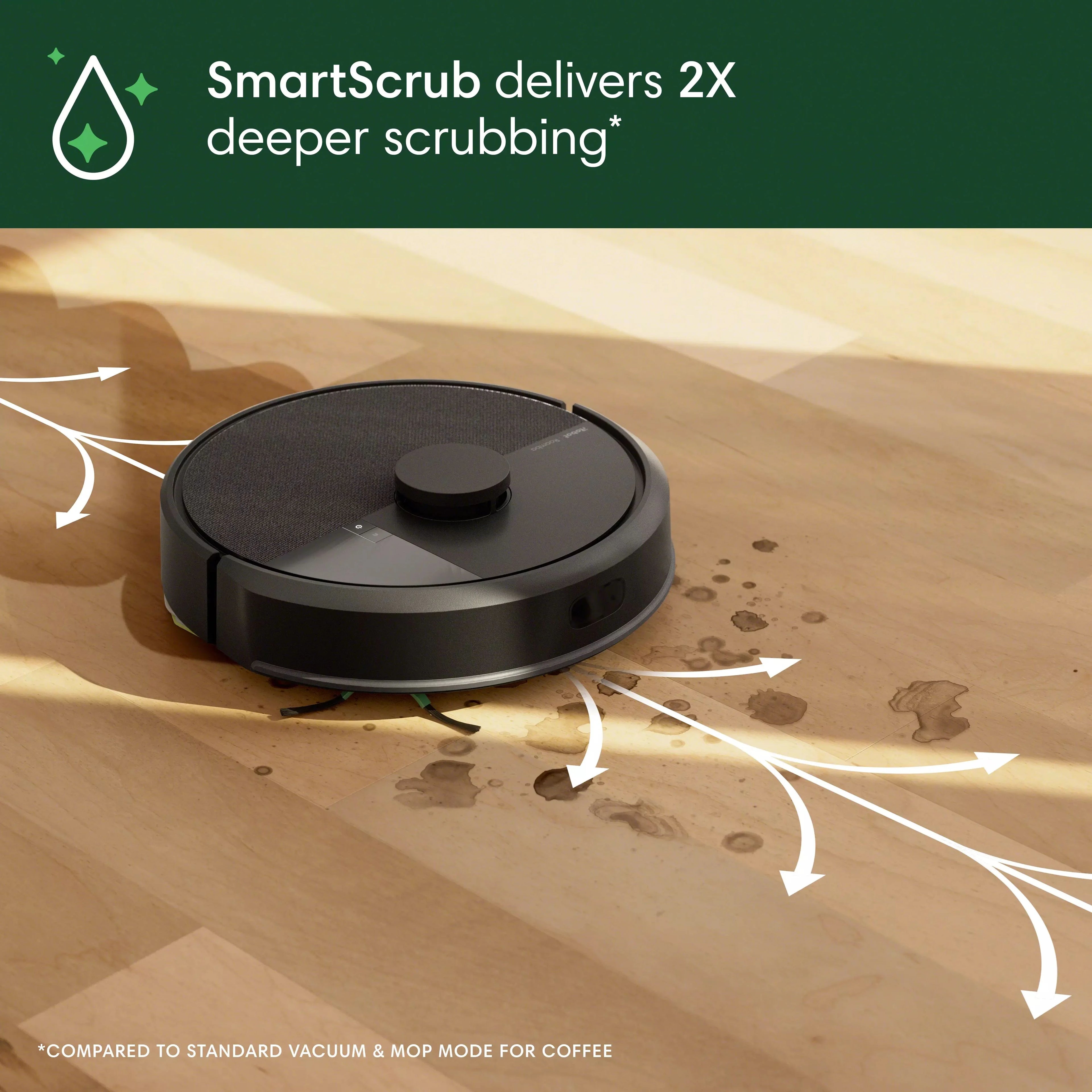 iRobot Roomba 105 Combo Robot Vacuum & Mop with AutoEmpty Dock - Self-Empties for 75 Days,Multi-Surfaces, Intense Power-Lifting Suction, Avoids Mopping Carpets,LiDAR, Model Y354020