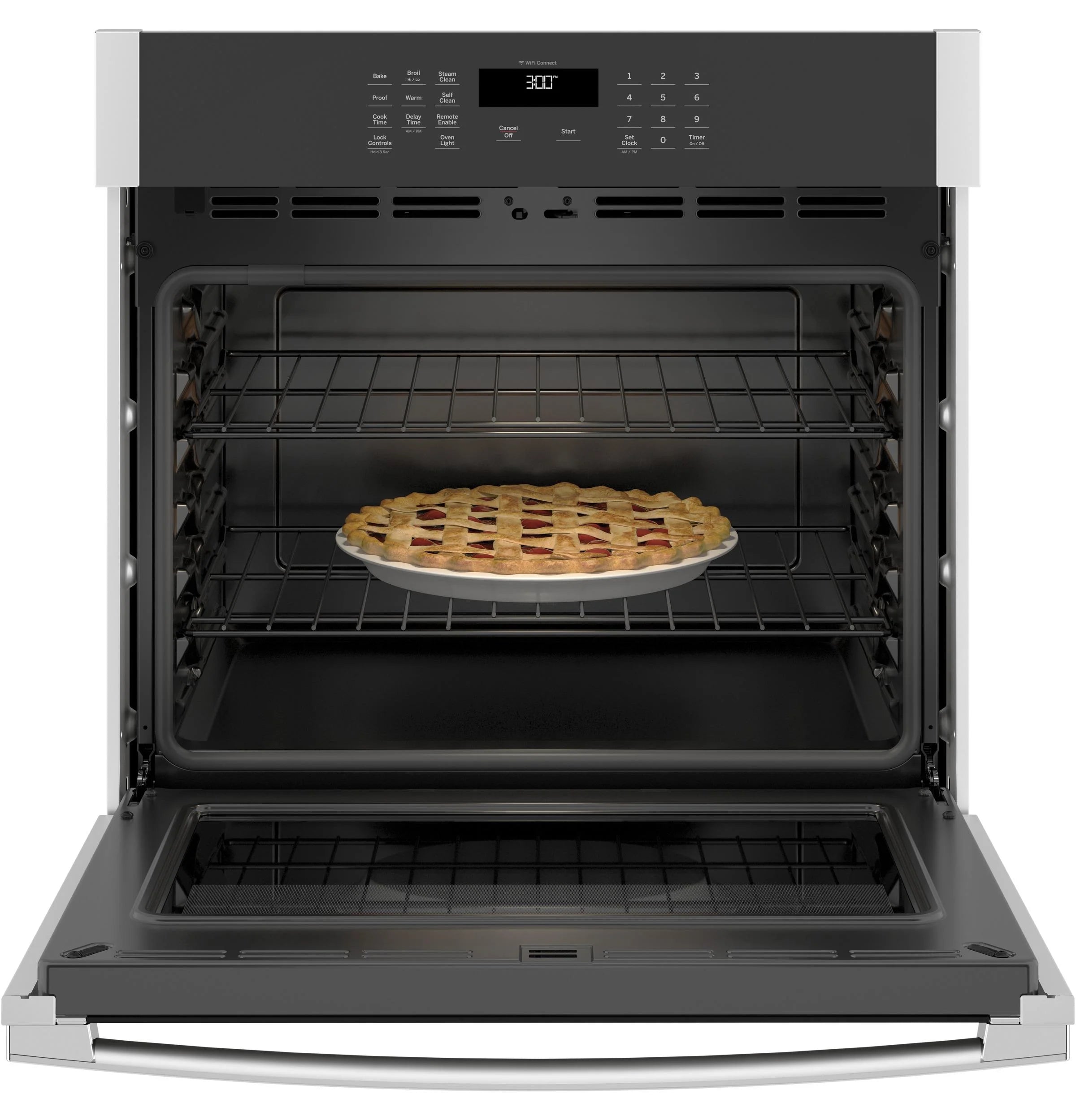Ge Jts3000 30" Wide 5 Cu. Ft. Single Electric Oven - Stainless Steel