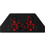Ge Profile Pep7030 30" Wide 4 Burner Electric Cooktop - Black