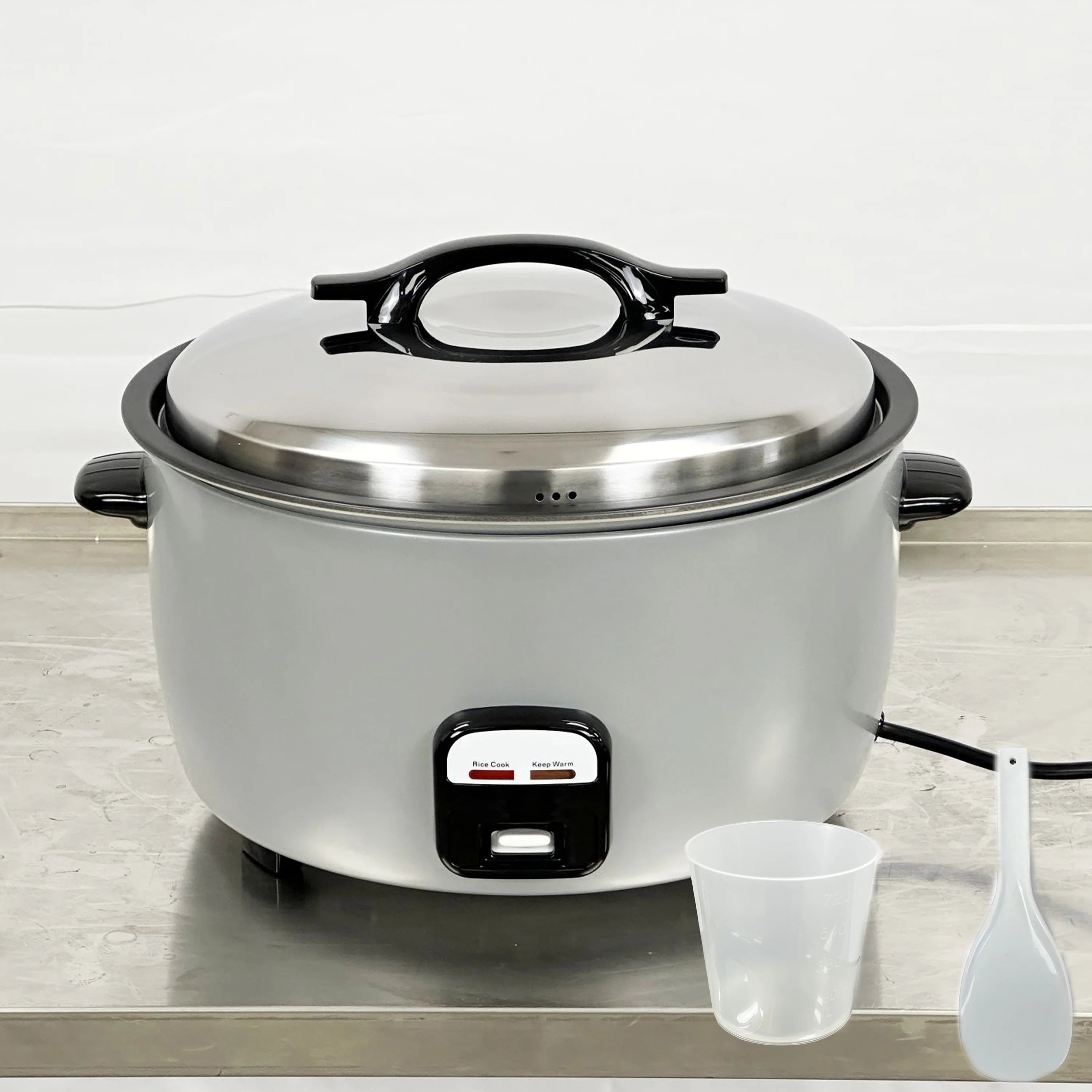 NSF Commercial Rice Cooker Warmer 30 Cup Uncooked Rice, 120V Rice Cooker 1550W