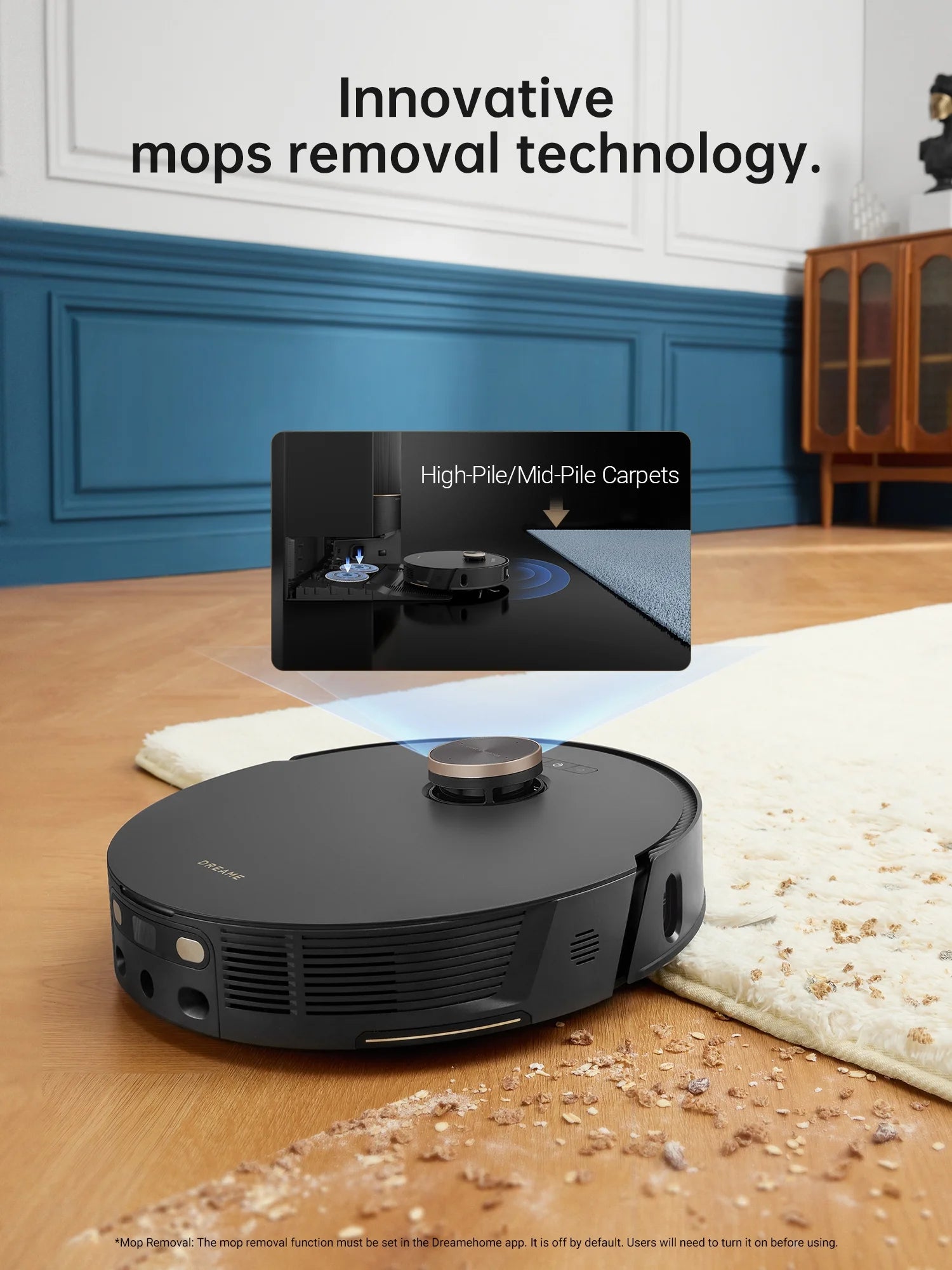 Dreame 2-in-1 Robot Vacuum and Mop, Auto Mop Raising, 7000Pa Suction, Self-Emptying Base, L20 Ultra