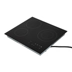 24" 3-Burner Built-in Electric Cooktop Ceramic Stove Top Touch Timing 110V 2600W