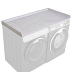 Kaboon Washer Dryer Countertop with Edge Rails, 27.5" x 54", Light Walnut