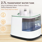Advwin 2000W Garment Steamer for Clothes Standing, 10 Steam Levels, 2.7L Water Tank, Commercial and Household Use (Gold)