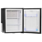 Smad 2.1 Cu ft Compact Refrigerator 110V/12V RV Truck Caravan Car Fridge Quiet Reversible Door Lock