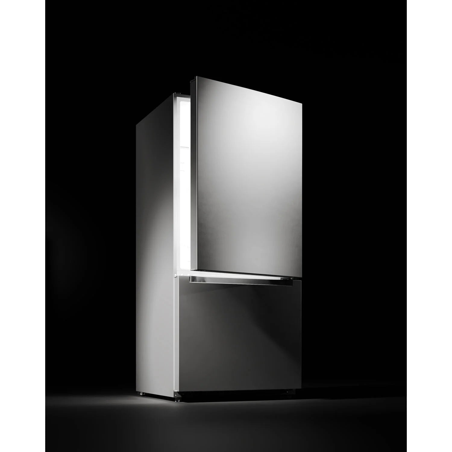 Midea 18.7-Cu. Ft. Bottom Mount Refrigerator, Stainless Steel,  MRB19B7AST