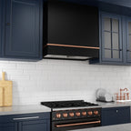 Akicon Range Hood 36 Inch, Ultra Quite Stainless Steel Kitchen Hood, Wall Mount Square Vent Hood with LED Light and Dishwasher-Safe Filters, Hood Vents for Kitchen, 3 Speeds, 600 CFM (AK-HS36HB-SWG)
