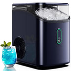 Philergo Nugget Ice Maker Countertop, Pebble Ice Maker with Soft Chewable Ice, 35 lbs/24 Hrs for Home, Kitchen, RV, Camping, Silver