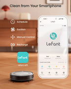 Lefant Robot Vacuum Cleaner with 4500Pa Suction, PSD Obstacle Avoidance, APP/Remote/Voice Control,Ideal for Pet hair, M310