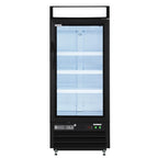 Maxx Cold Single Glass Door Merchandiser Freezer, Free Standing, 25"W, 12 cu. ft. Storage Capacity, in Black (MXM1-12FBHC)