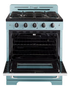 Unique Classic Retro 30" 3.9 cu/ft Freestanding Gas Range with Convection Oven and Sealed Burners