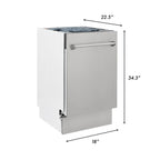 ZLINE KITCHEN AND BATH DWVWM18 built in dishwasher