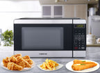 Farberware FMGZ09BKA 0.9 Cu. Ft. Microwave Oven, 900W, Digital Control, LED Display, 6 Cooking Presets, Black
