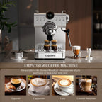 Empstorm 20 Bar Espresso Machine, Hot and Iced Coffee Machine with Cold Brew, Espresso Maker with Milk Frother,with 51oz Water Tank,for Latte, Cappuccino, Cold Brew