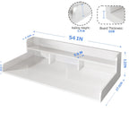 Washer Dryer Countertop with Non-slip Pads,Depth Double Layer Organizer for Washer and Dryer Laundry Hamper Counter Storage,Gray�� Matte