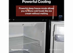 Lippert 2021123789 8 Cu.Ft Dc Left Hinge Refrigerator, Black