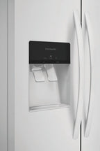 Frigidaire FRSS2623AW 26 Cu. Ft. 36'' Standard Depth Side-by-Side Refrigerator, White