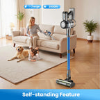 INSE Cordless Stick Vacuum Cleaner for Pet Hair Hard Floors Carpet, New S9X, 55 Mins Runtimes & 45 Kpa Powerful Suction