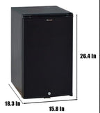 Smad Mini RV Fridge 12V 110V Refrigerator Semi Truck Freightliner Cascadia 2.1 Cu ft Reversible Door