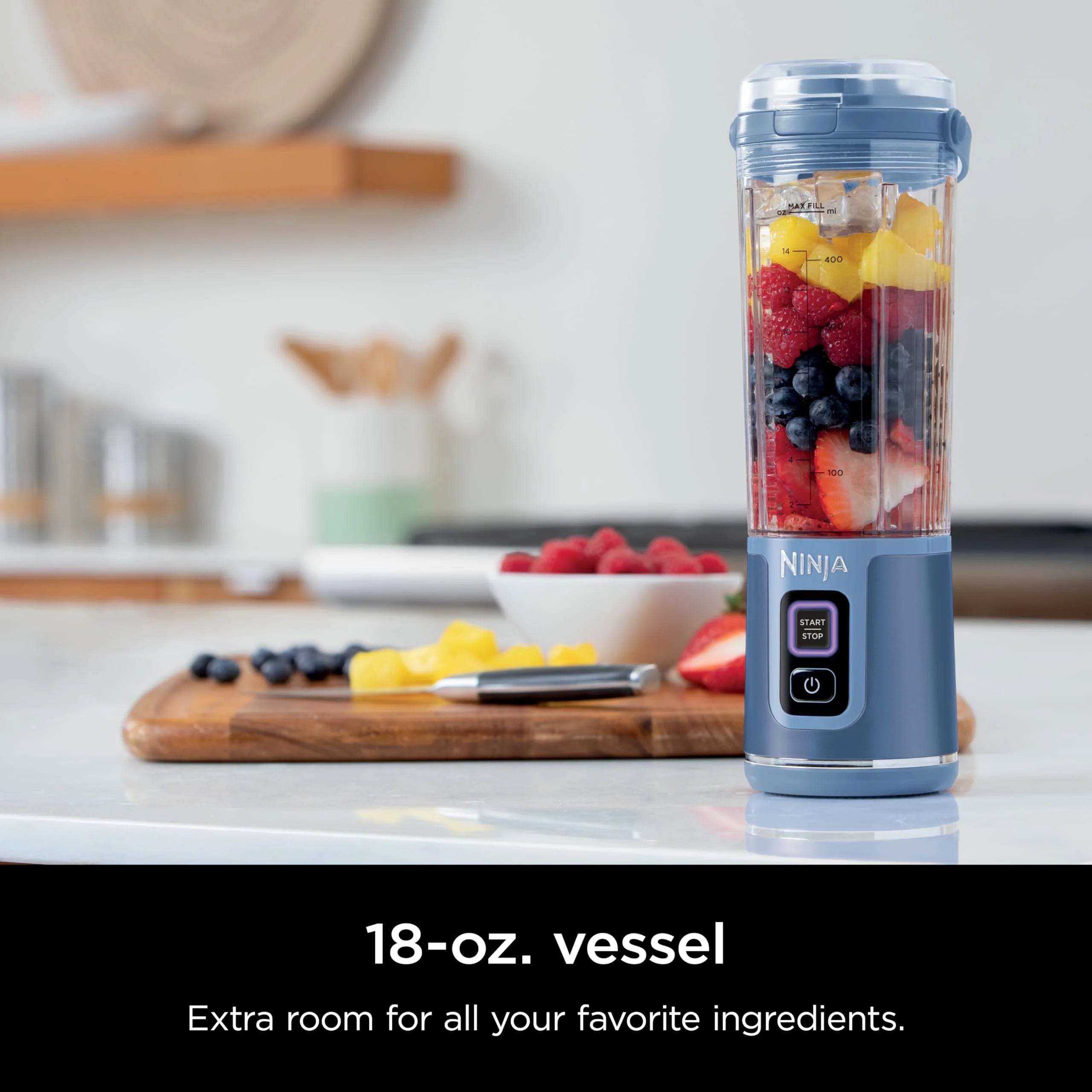 Ninja Blast Portable Blender, Cordless, 18oz. Vessel, Personal Blender for Shakes & Smoothies, BPA Free, Leakproof Lid & Sip Spout, USB-C Rechargeable, Dishwasher Safe Parts, Metallic Purple,