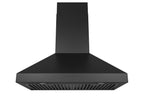 Hauslane Chef Series Pro Model WM-530 30" Convertible  Wall Mount Chimney Range Hood 120V in Matte Black