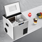 Corded Electric Ice Cube Maker, Tabletop Ice Maker, Crushed Ice and Ice Cube Maker ZBS-20 with LCD Display