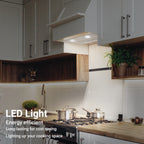 CIARRA Insert Range Hood 20 inch 450 CFM with Push Button Control Stainless Steel CAS913E52
