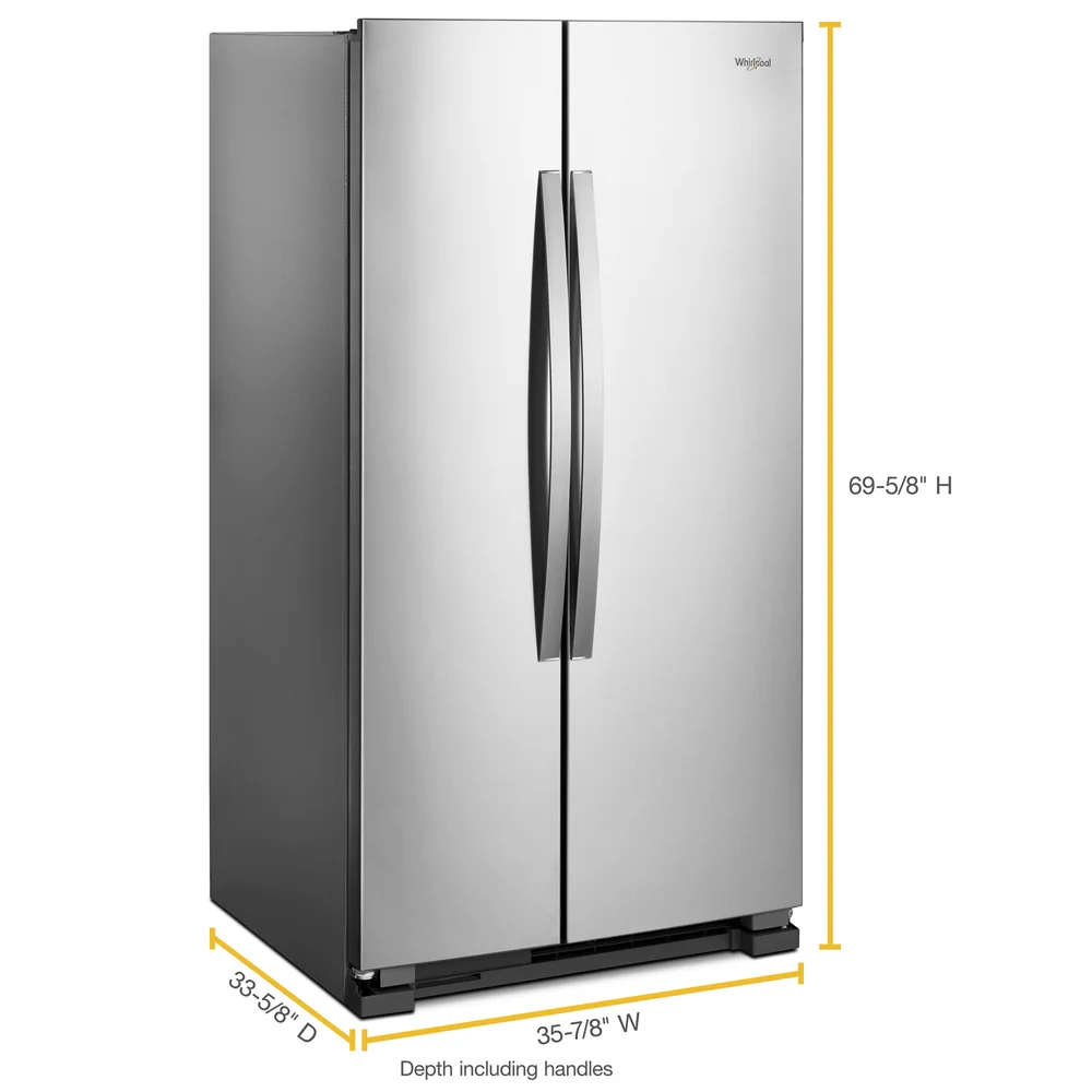 WHIRLPOOL WRS315SNHM side by side freestanding refrigerator
