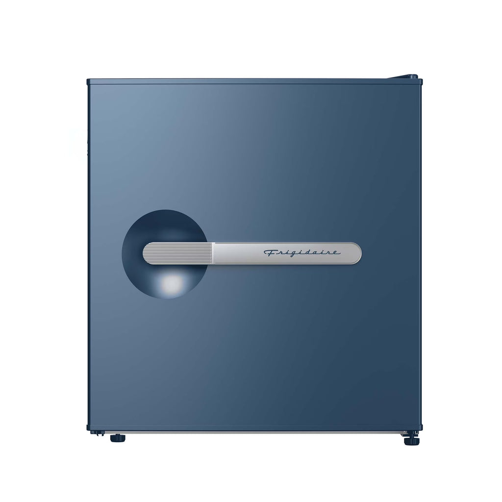 Frigidaire 1.6 cu ft retro compact fridge built in side bottle opener-W: 19.01" x L: 18.7" X H: 19.8" (Azure)