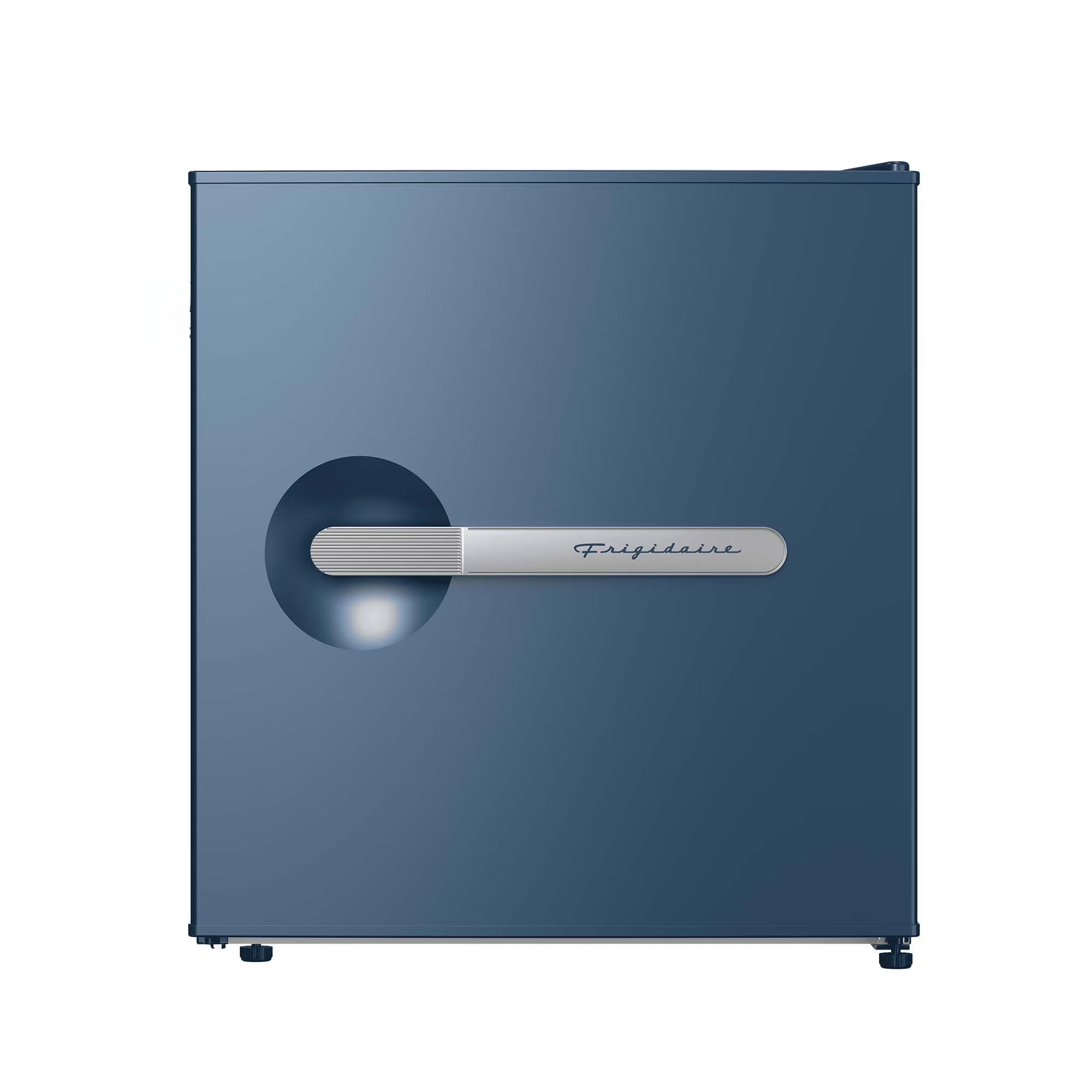 Frigidaire 1.6 cu ft retro compact fridge built in side bottle opener-W: 19.01" x L: 18.7" X H: 19.8" (Azure)