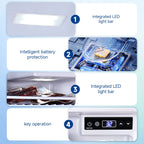 Sunmaki 12v Fridge RV Refrigerator, 116.2Qt(110L) Portable Car Refrigerator Dual Zone Cooling & Freezing, for Bedroom, Truck, Office, Outdoor, Black
